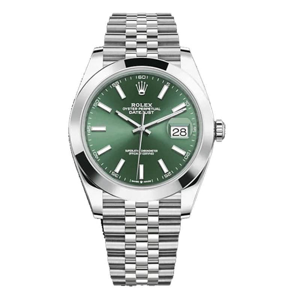 Rolex Datejust 126300 Mint Green (Jubilee) Men 41MM