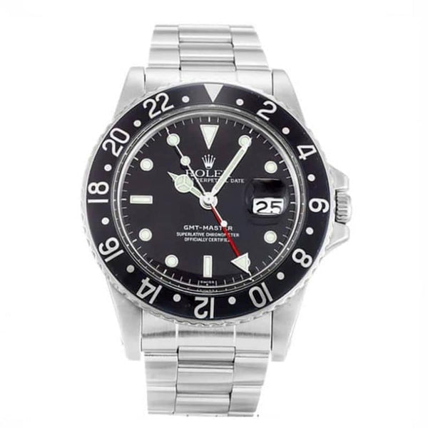 Rolex GMT Master Black 16750 Mens Watch 40MM