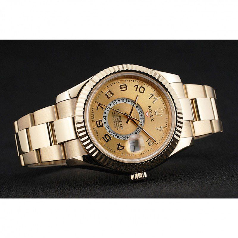 2012 Yellow Gold Rolex Sky Dweller Oyster Perpetual Special Edition 80243 Men 41MM
