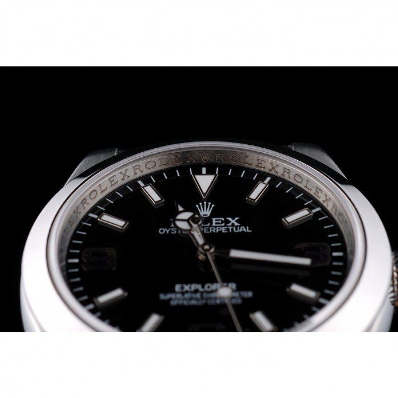Rolex Explorer Stainless Steel Bezel Black Dial 42002 Men 39MM