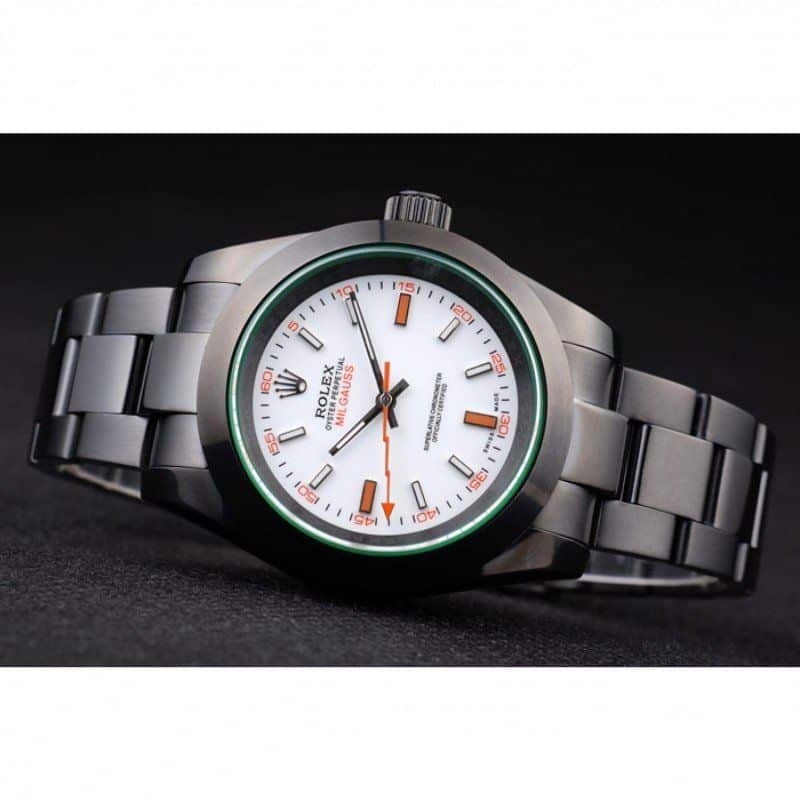 Rolex Milgauss Pro-Hunter Tinted Green Saphire White Dial PR116610 Men Watch 40MM