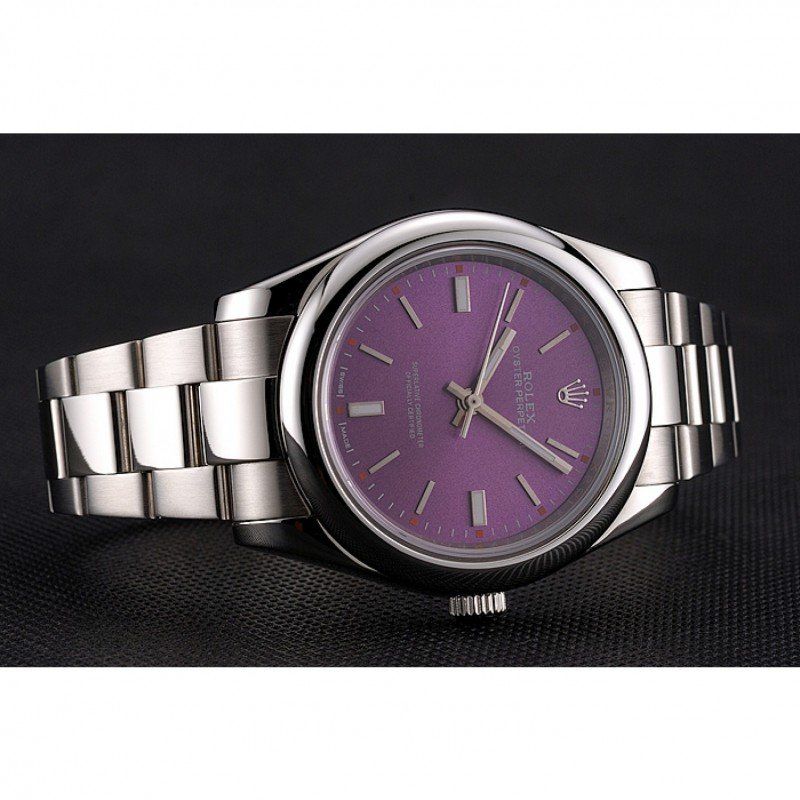 Rolex Oyster Perpetual Red Grape Dial  Men 41MM